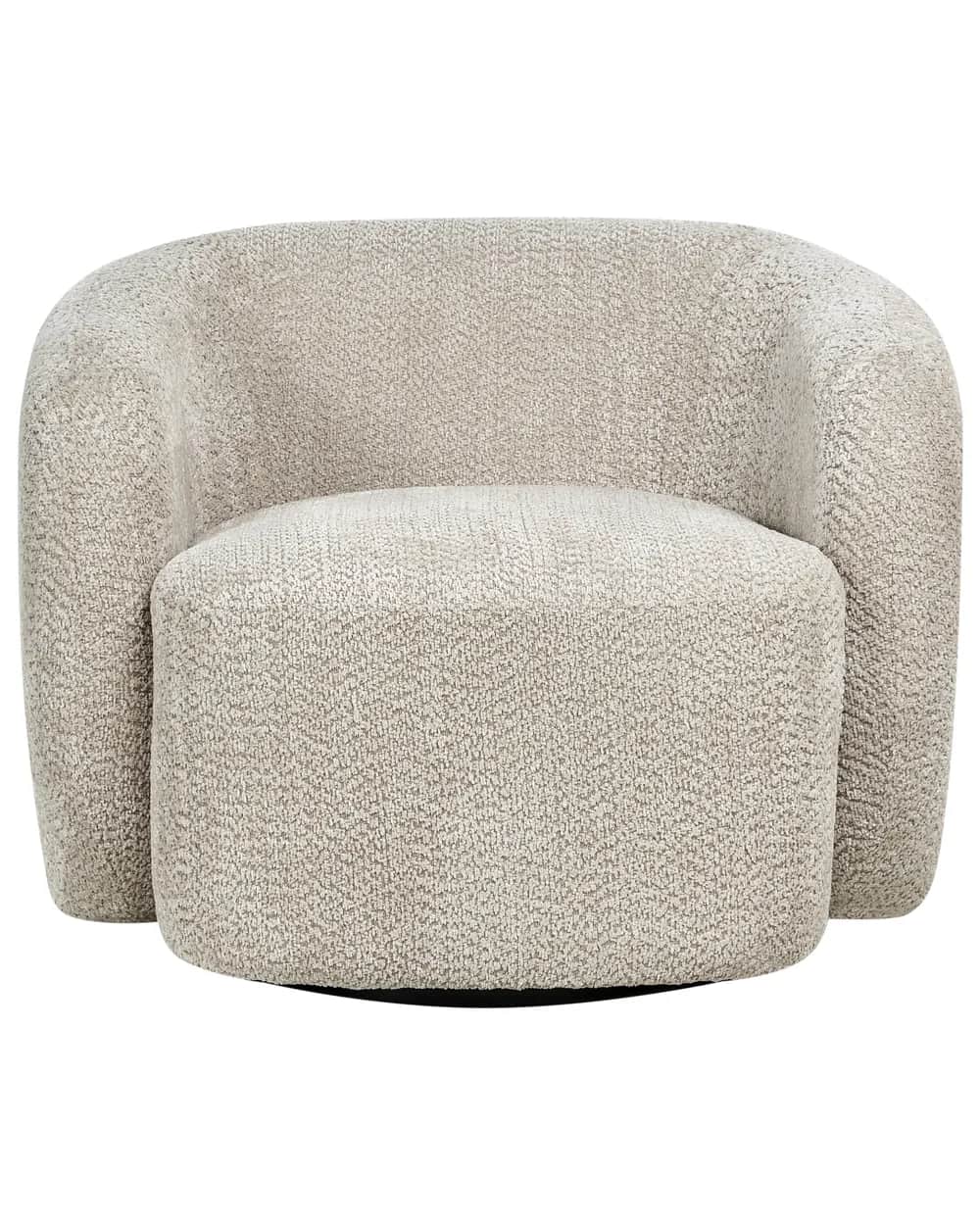 A contemporary armchair with a curved, rounded silhouette. It features a fully upholstered design wi… — free OBJ 3D model