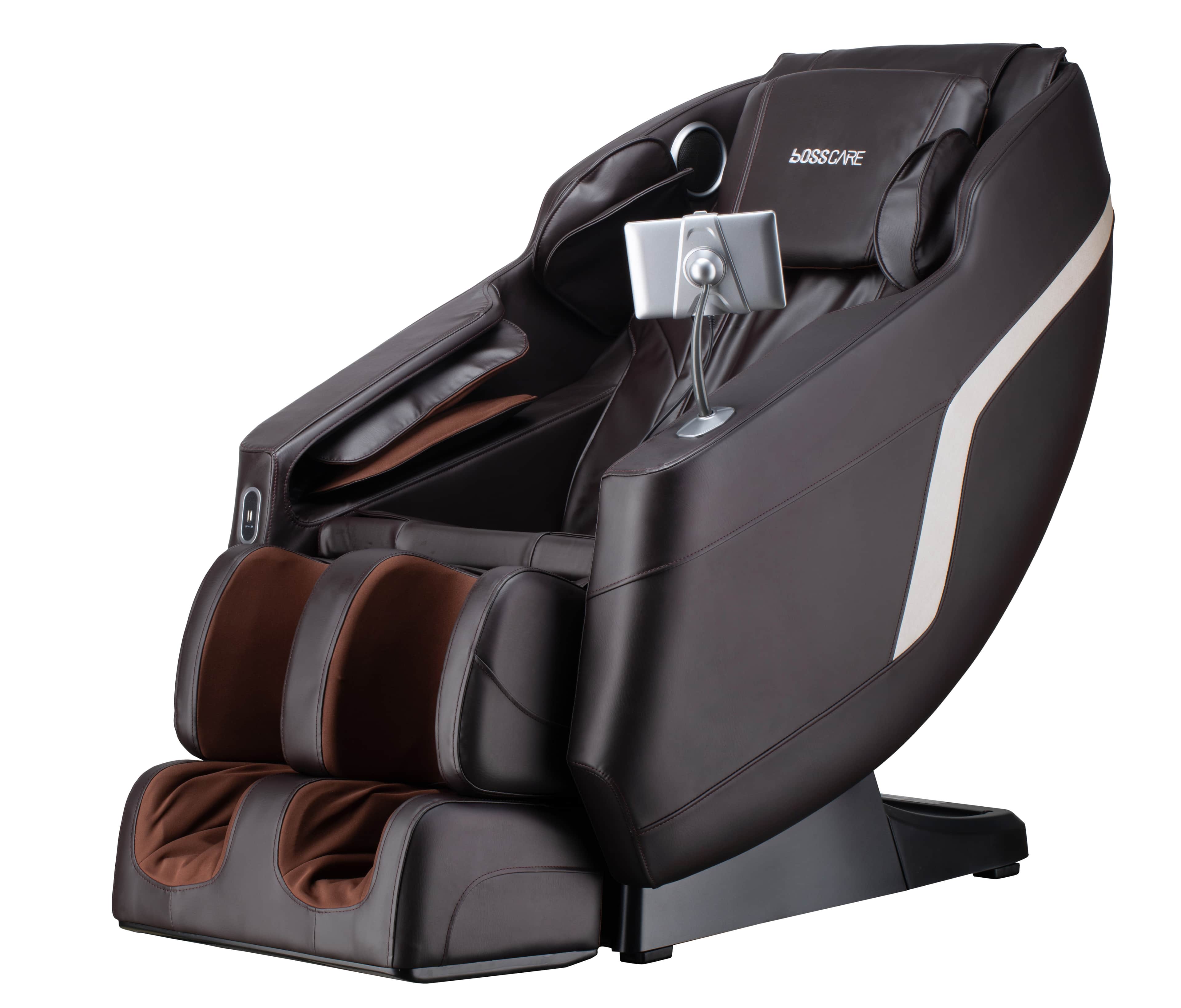 A sophisticated full-body electric massage chair, featuring a contemporary ergonomic design. It is u… — 3D model