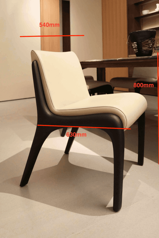 A low-profile, armless chair featuring a dark stained wooden frame that forms integrated legs and ba… — 3D model