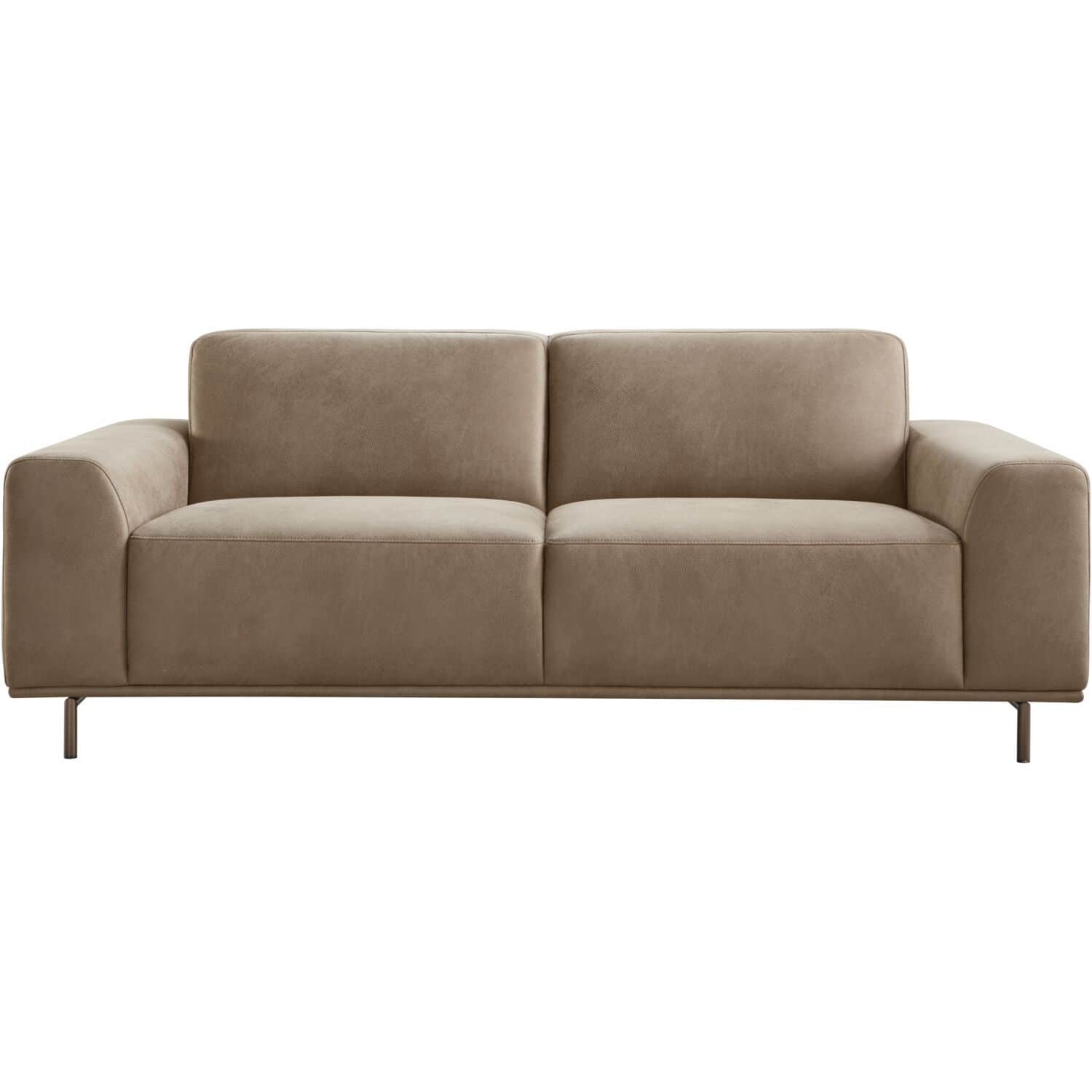 A modern two-seater sofa with clean lines and a low profile. The sofa features plush cushions for th… — 3D model