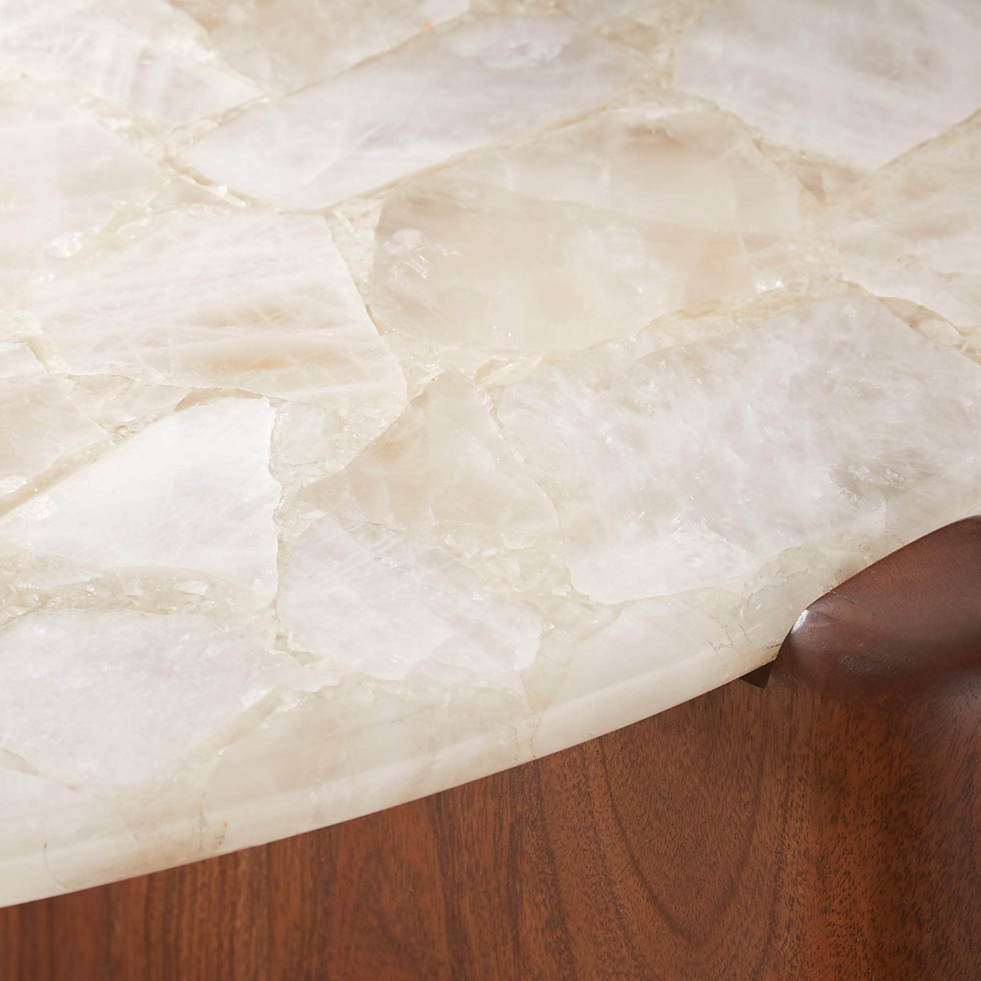 A close-up view of a coffee table section, highlighting its distinctive top and edge. The tabletop a… — free OBJ 3D model