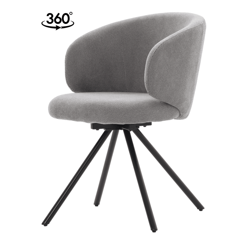 A modern upholstered armchair featuring a rounded, bucket-style seat and integrated armrests, covere… — 3D model
