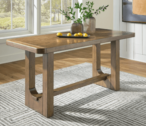 A rectangular wooden bench, rendered on a clean white background, viewed from a high angle. It featu… — 3D model
