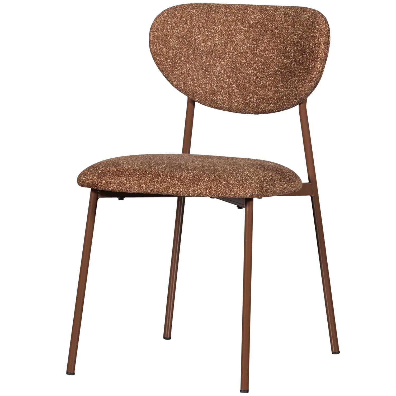 A contemporary armless chair featuring an organically shaped, upholstered backrest and a complementa… — 3D model