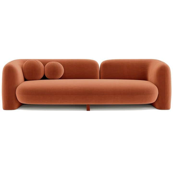 A contemporary two-seater sofa featuring a distinctive modular design with two separate seating unit… — 3D model