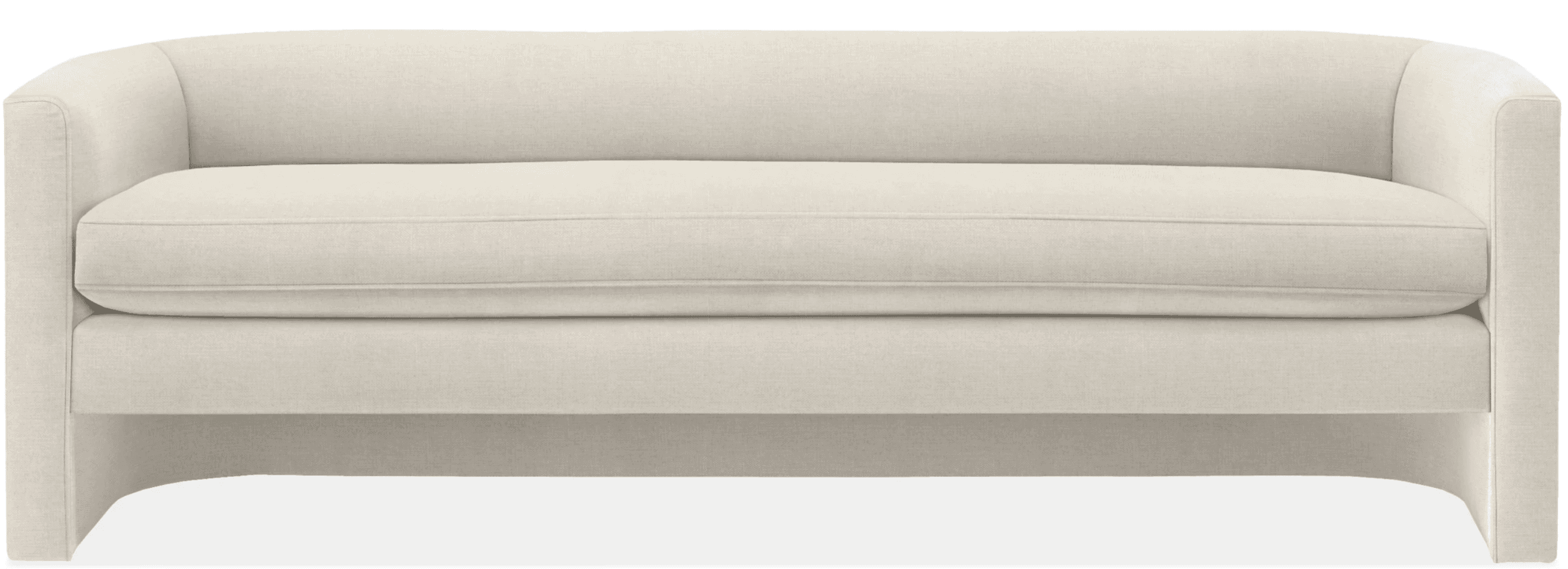 A two-seater upholstered loveseat featuring a contemporary design. It has fully upholstered, subtly… — 3D model
