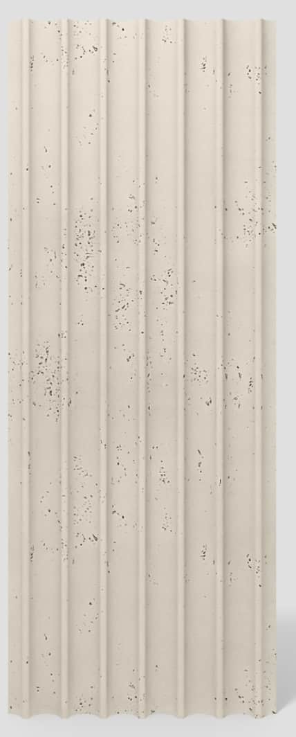 A fluted pedestal with a matte, slightly textured surface, appearing to be made of a stone-like mate… — free OBJ 3D model