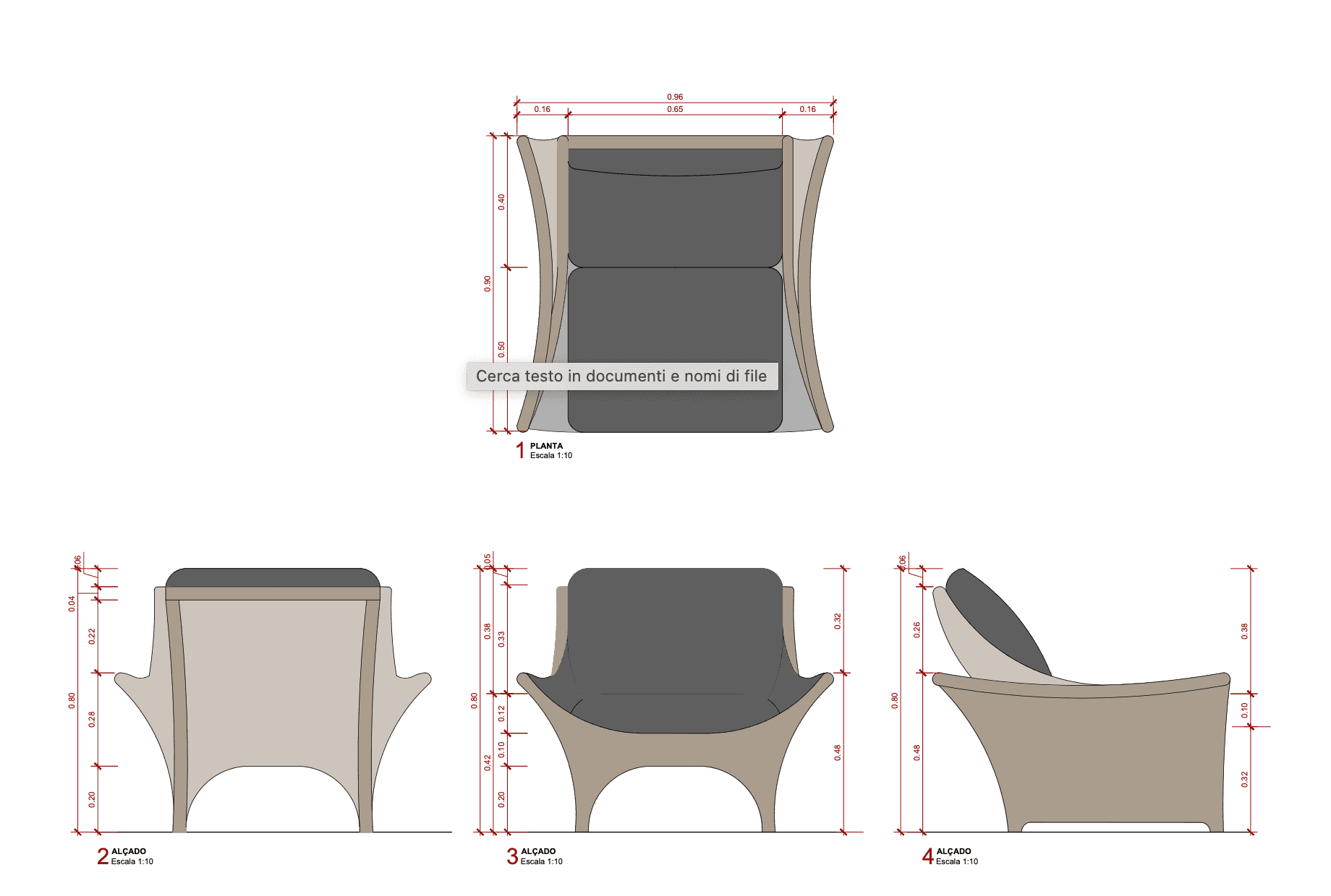 A modern lounge chair featuring a singular, molded resin frame in a light beige or cream color, comp… — 3D model