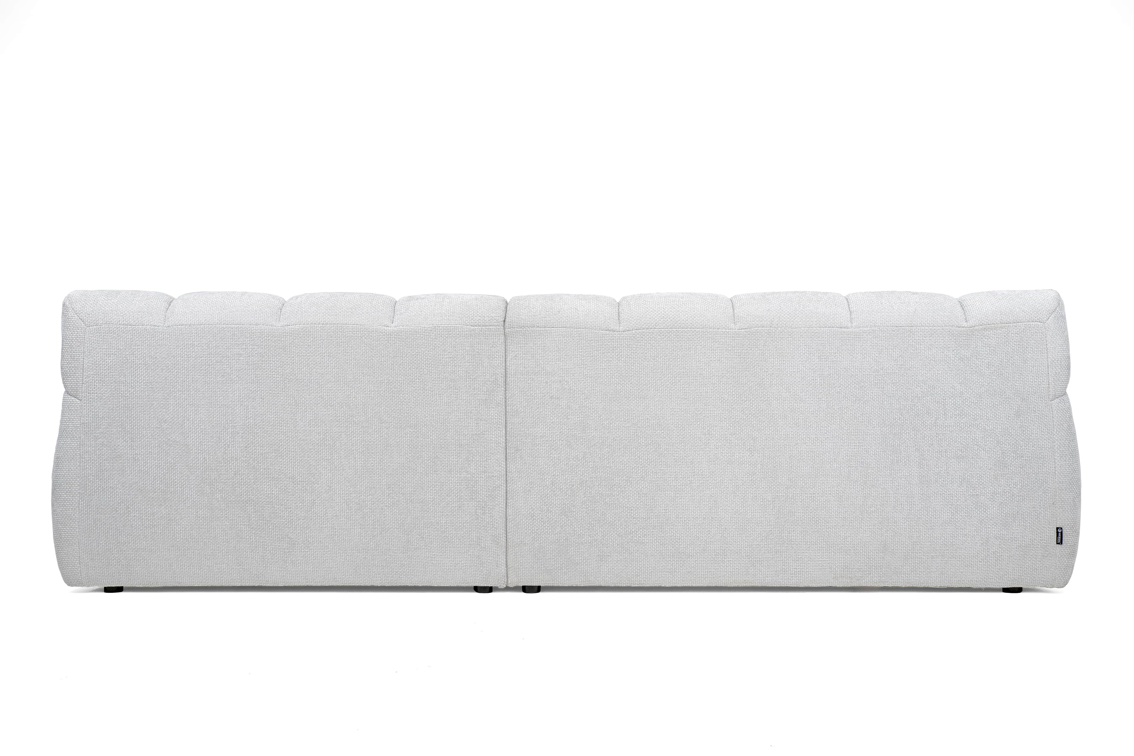 The image shows the back view of a contemporary sectional sofa module. It is upholstered in a light… — 3D model