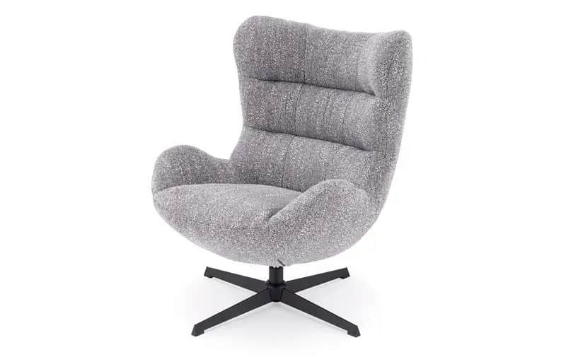 A contemporary lounge chair featuring a high, supportive backrest and integrated armrests, upholster… — free OBJ 3D model