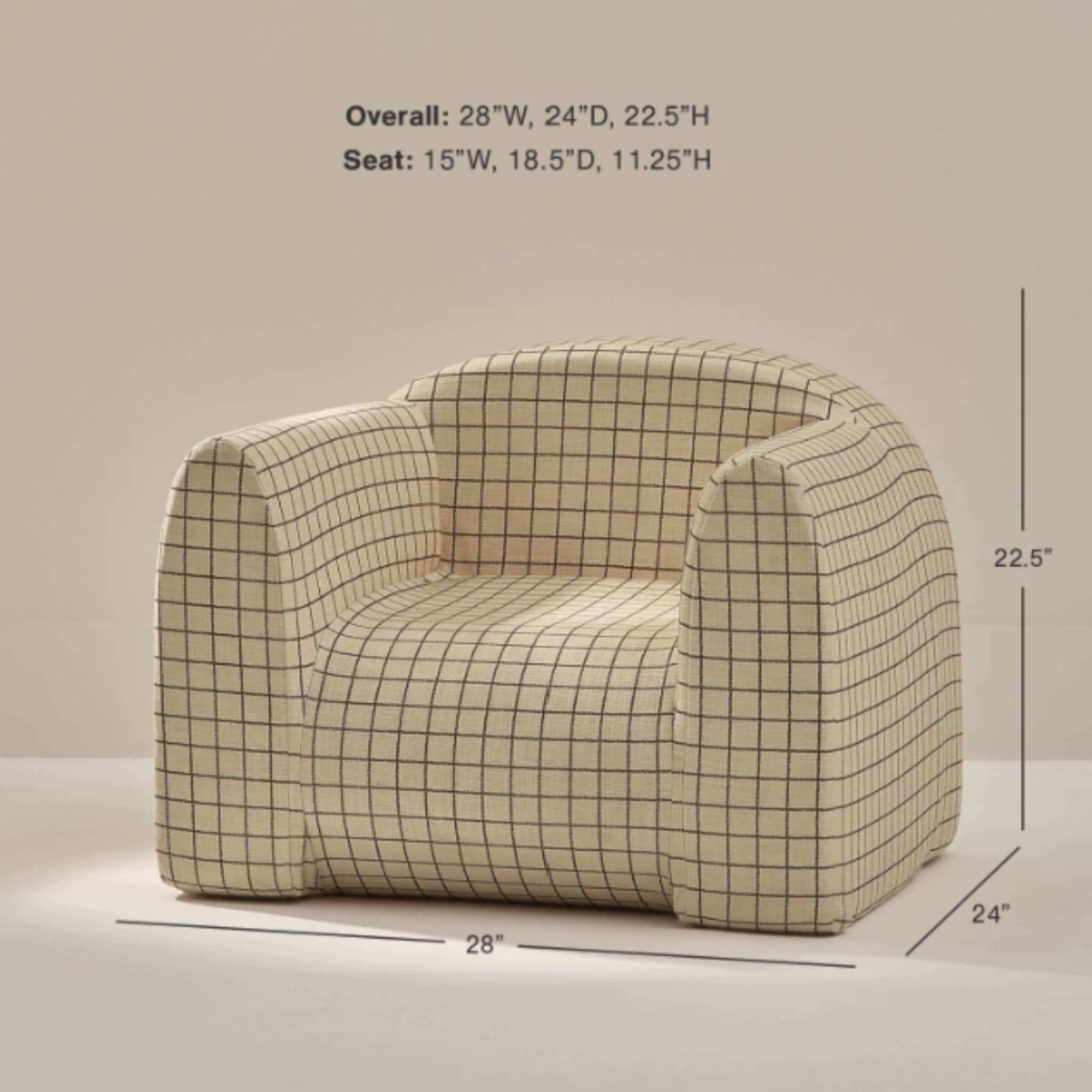 A contemporary upholstered accent chair featuring a rounded, barrel-like form with a continuous back… — 3D model