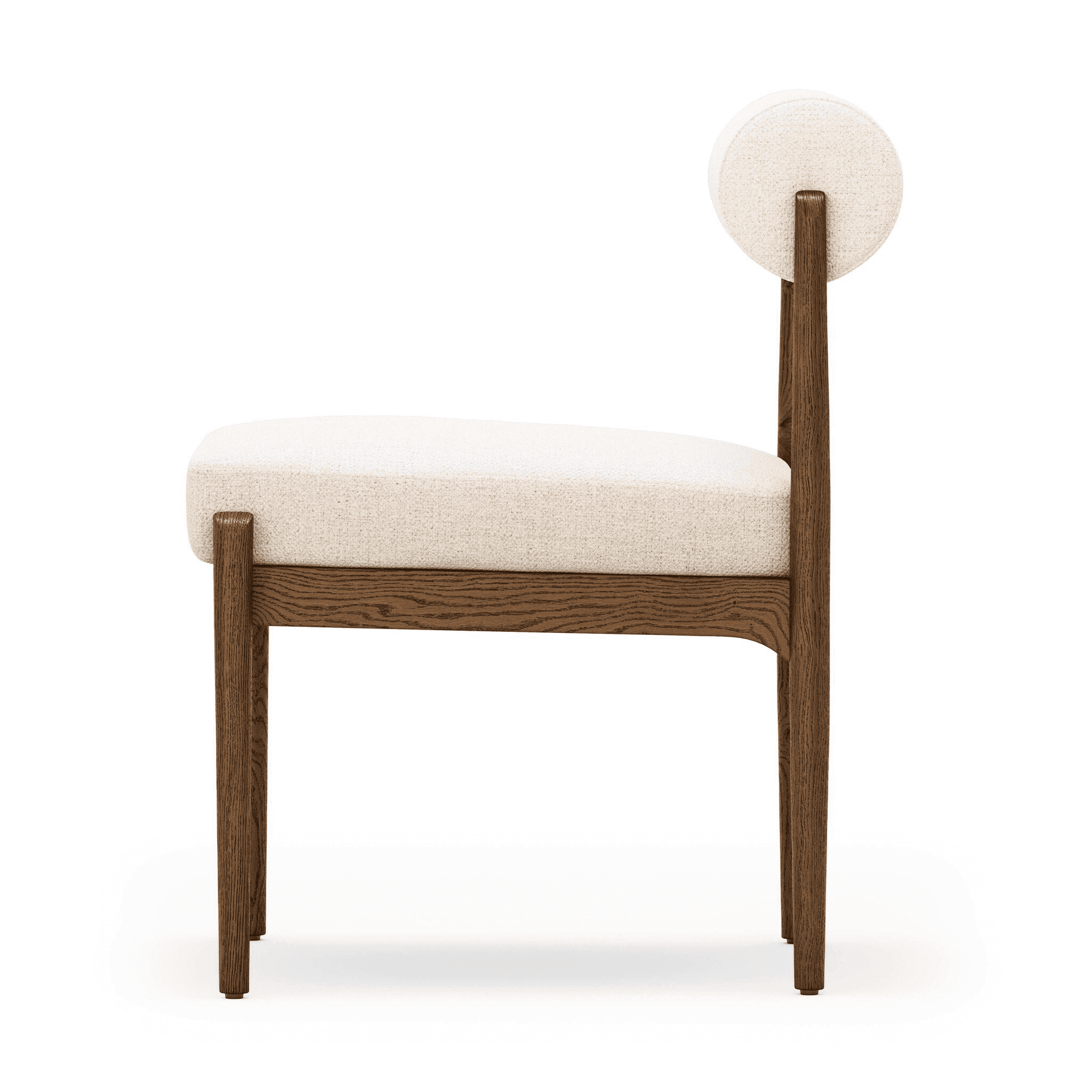 A modern armchair with a wooden frame and upholstered seat and backrest. The frame is constructed fr… — free FBX 3D model