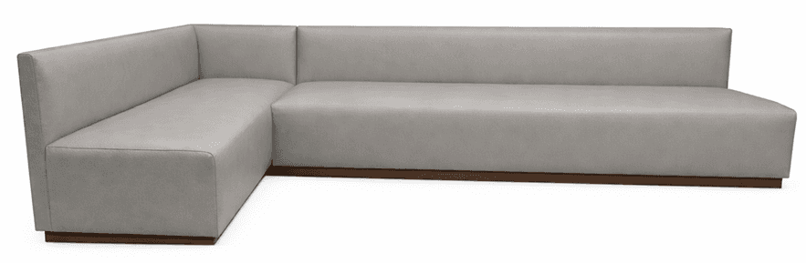 A modern sectional sofa with a low profile and clean lines. The sofa features a light-colored, uphol… — 3D model