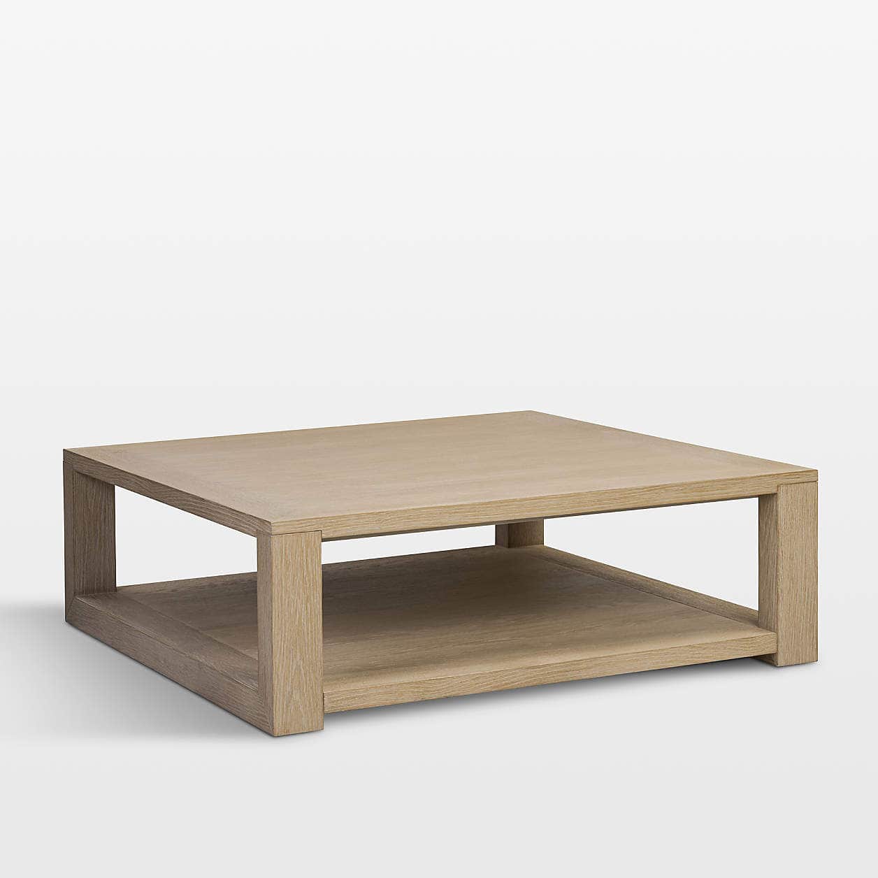 A contemporary coffee table with a simple, minimalist design. It features a rectangular top and a lo… — 3D model