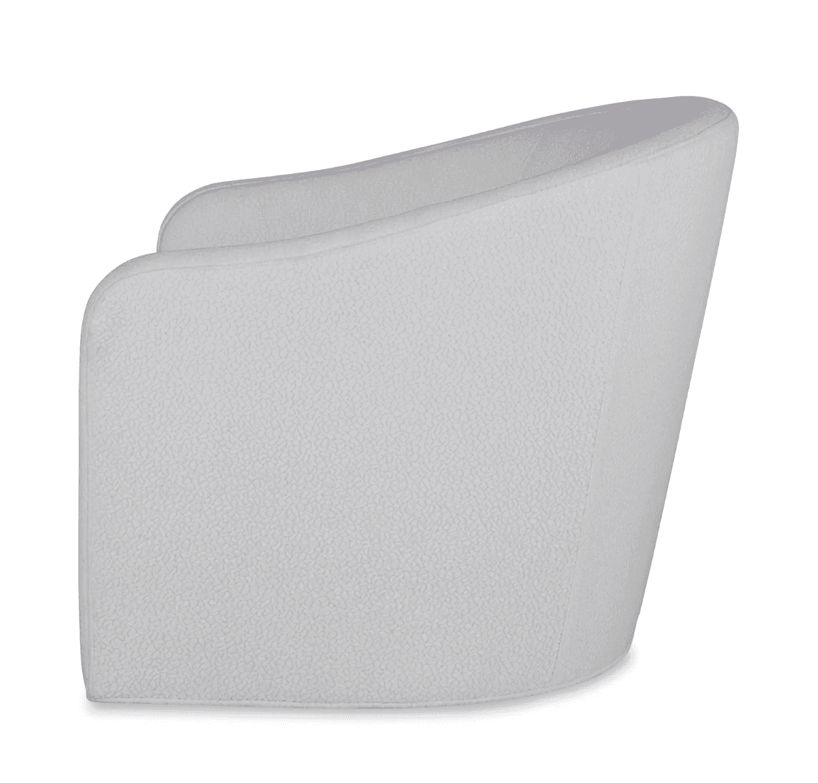 A modern armchair with a rounded, enveloping silhouette. The chair features a tightly upholstered ex… — 3D model