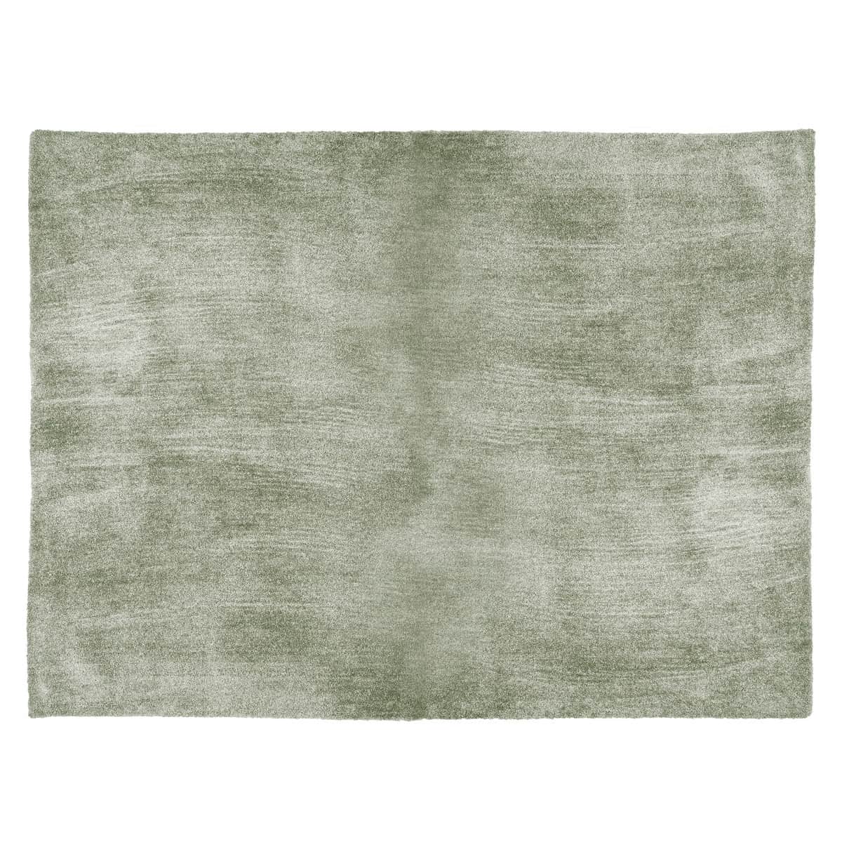 A rectangular rug with a dense, plush pile. The texture appears soft and somewhat irregular, with vi… — 3D model
