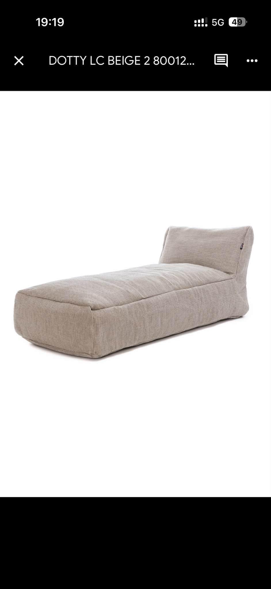 An elongated, low-profile upholstered seating piece, presenting as a soft chaise lounge. It features… — 3D model