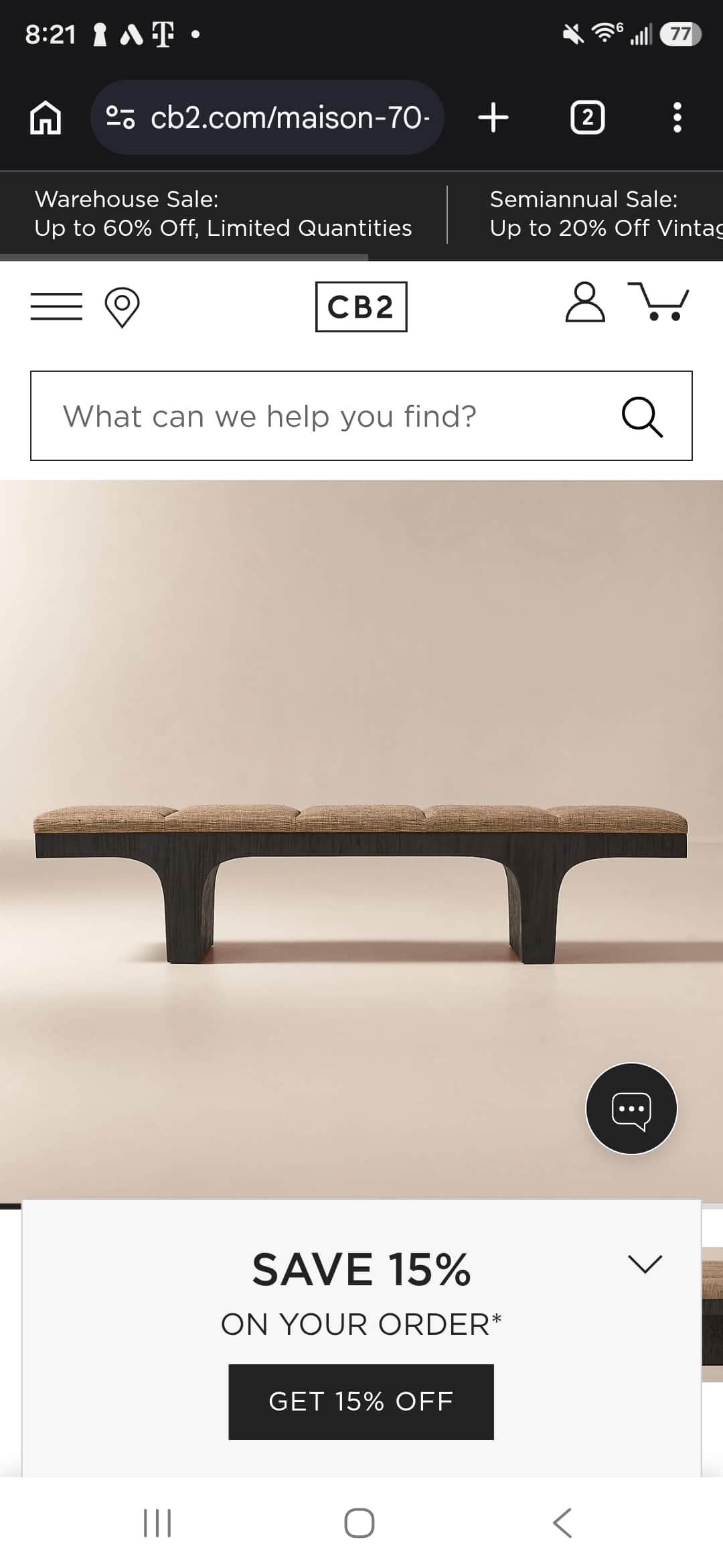 A modern bench featuring a long, rectangular seat composed of four distinct upholstered segments, su… — 3D model