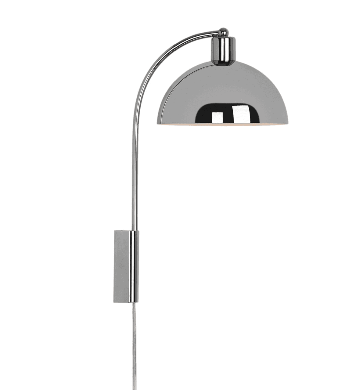 A contemporary wall sconce crafted from highly polished chrome-plated metal, featuring a distinctive… — free GLB 3D model