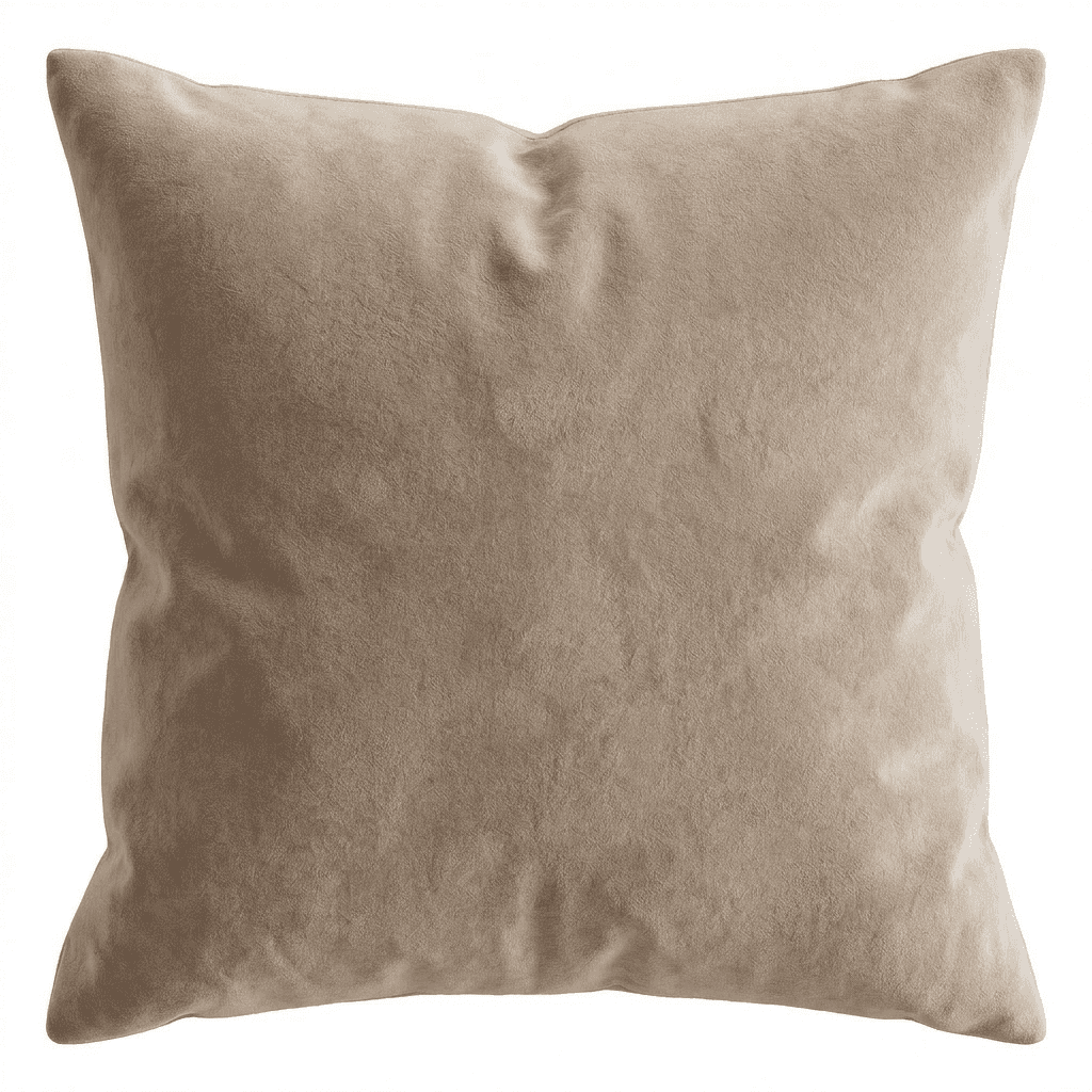 A square accent pillow with a plush, velvet-like texture. The pillow is filled to provide a soft and… — 3D model
