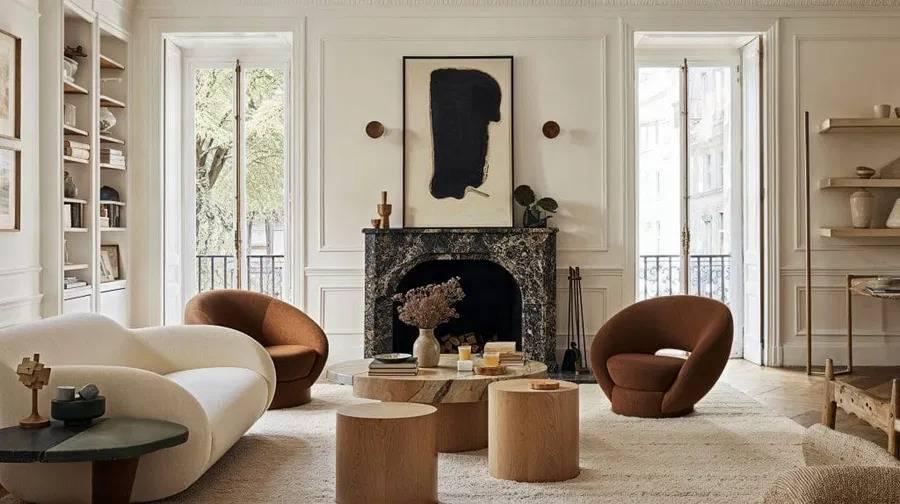 A selection of high-end furniture showcased at major trade fairs