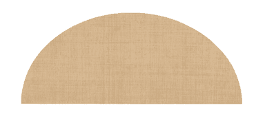 A contemporary demilune console table featuring a semi-circular top and a matching apron, all meticulously covered in natural grasscloth. It stands on four slender, gently tapered legs, with the two outer legs exhibiting a subtle curve towards the base. The light-colored, textured finish gives the piece an organic and refined appearance, suitable for various interior styles. — 3D model