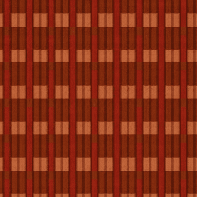 An upholstered barrel-shaped armchair featuring a complex geometric pattern on the inner backrest, a textured grid-patterned fabric on the outer back and arms, a solid dark teal seat and base, and a decorative fringe trim around the bottom. — 3D model
