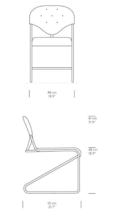 A cantilever armchair with a tubular chrome-plated steel frame. The seat, backrest, and armrests are upholstered in a tufted, salmon-pink, velvety fabric. The backrest has a distinct curved shape and is attached to the frame with leather straps. The armrests are also padded and follow the curvature of the frame. — 3D model