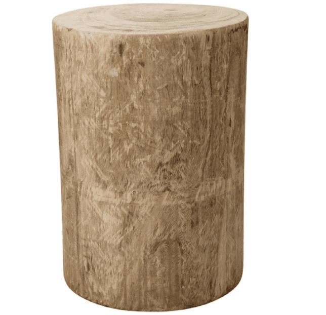 Rustic Natural Wood Bar Stool 3D Model — Free Download | FurniMesh