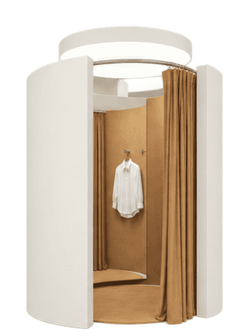 A modern, cylindrical flush mount ceiling light featuring an indirect up-light component. The main body is a large, off-white or light gray cylinder, with a distinct, thinner ring above it that emits light upwards towards the ceiling, creating an ambient glow. The design is minimalist and clean. — 3D model