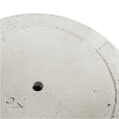 A minimalist, light beige ceramic vase with a smooth, matte finish. The vase features a wide, gently fluted rim that tapers inward slightly before expanding into a bulbous body, then narrowing towards a stable, flat base. Its contemporary design emphasizes clean lines and a soft, uniform texture. — 3D model