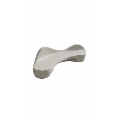 A modern, organically shaped bench with a smooth, continuous surface. The bench features a flowing, curvilinear design, resembling a stylized hourglass or a biomorphic form. Its form is ergonomic, suggesting seating for multiple individuals along its length. The material appears solid and durable. — 3D model (AI enhanced source)