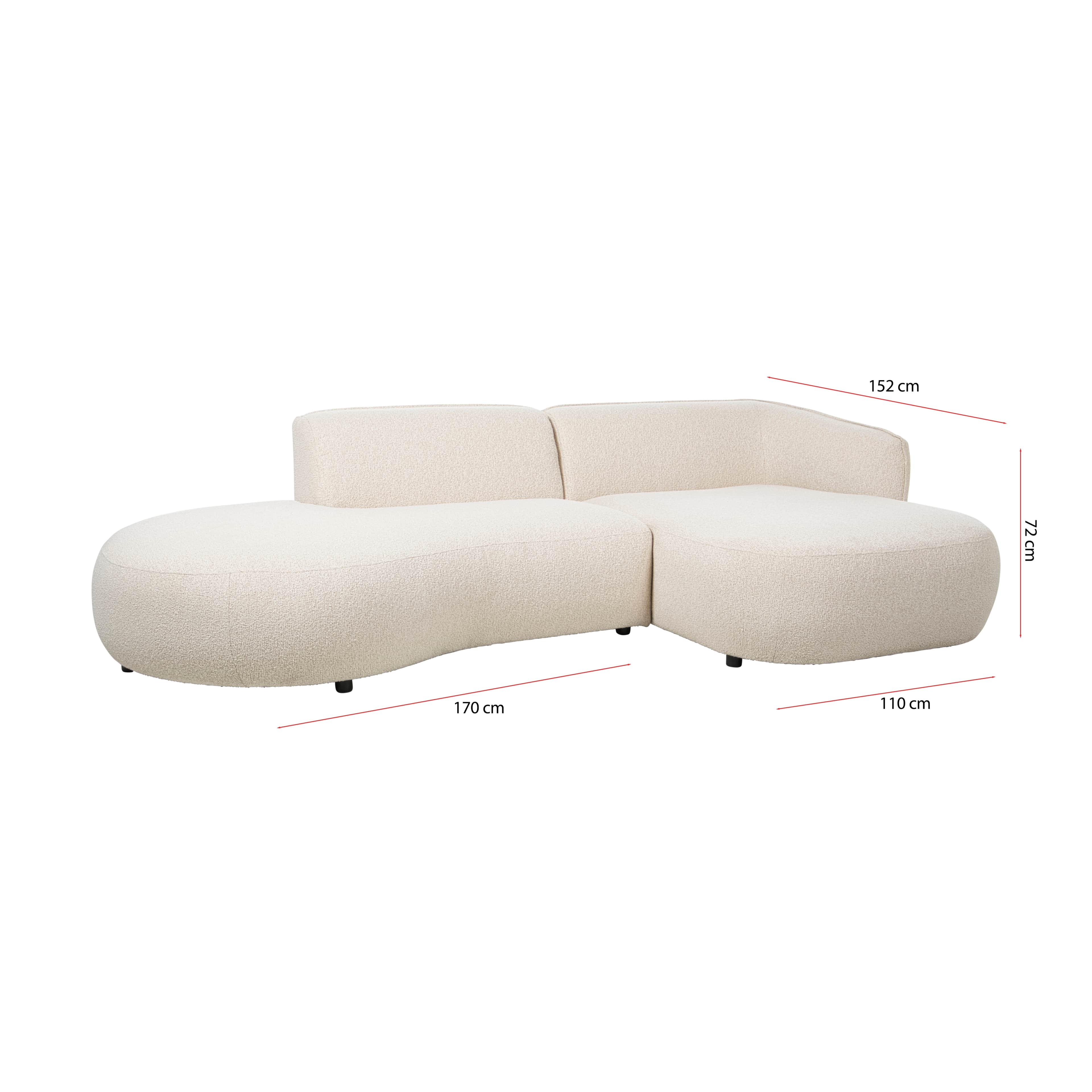 A modular sectional sofa with a curved, organic design. It features a plush, textured upholstery in… — free GLTF 3D model