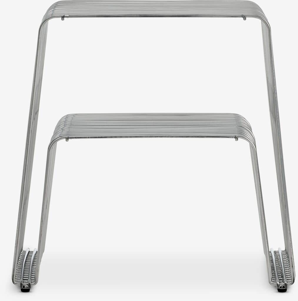 A modern chair constructed from bent metal rods. It features a minimalist design with parallel rods… — free STL 3D model