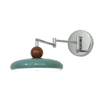 A modern wall sconce with a dual-jointed adjustable arm. The sconce features a polished chrome finis… — 3D model
