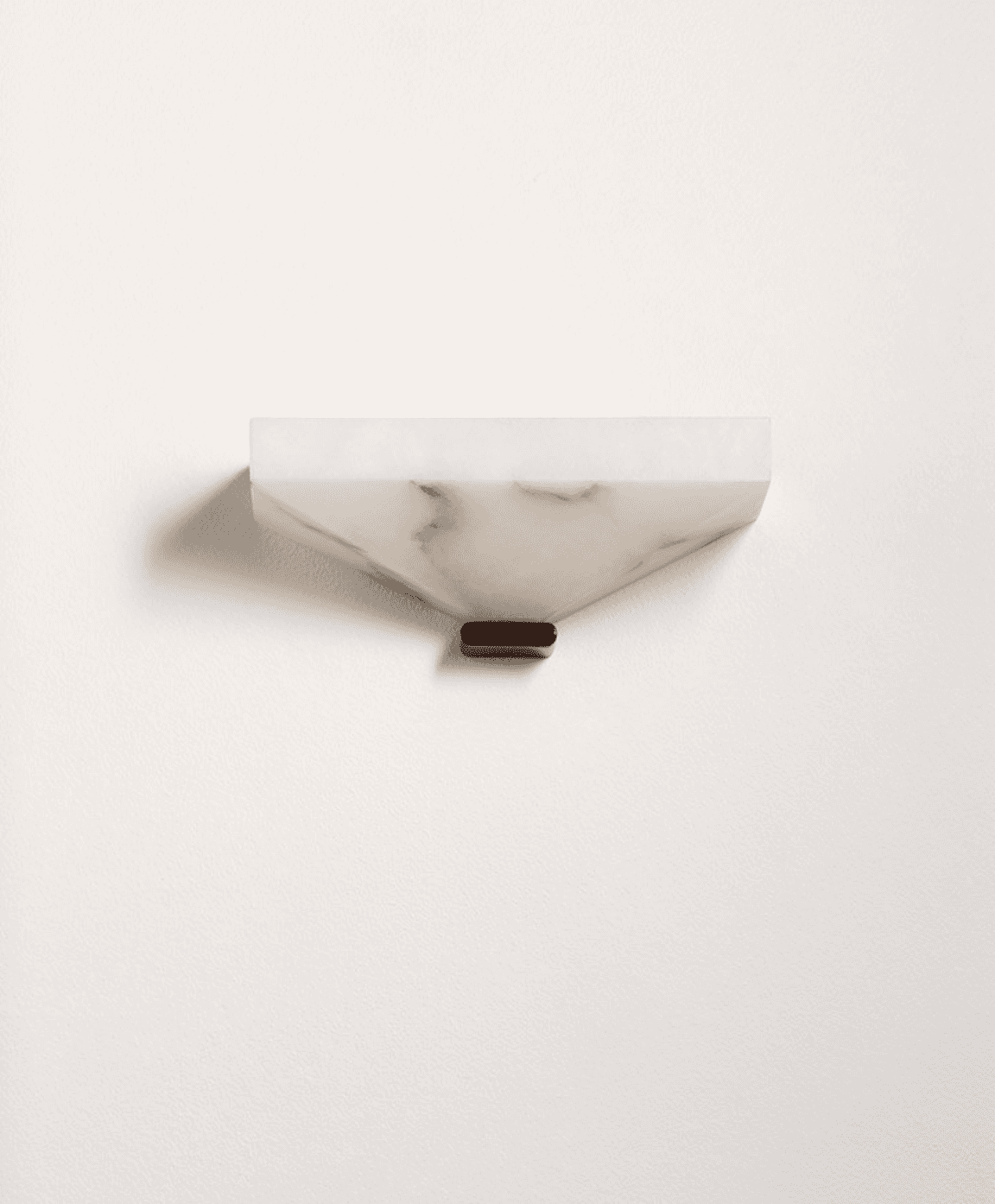 A contemporary wall sconce crafted from translucent alabaster, featuring a faceted, geometric form.… — 3D model