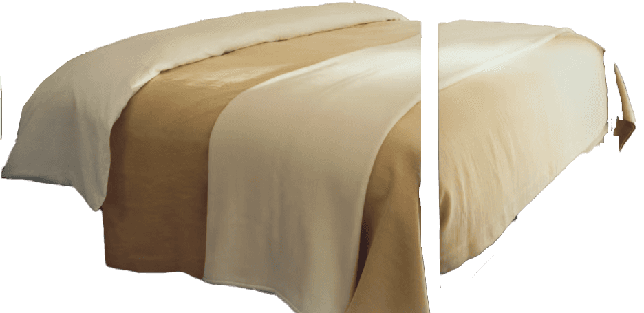 A modern bed frame with a simple, minimalist design. It features a rectangular headboard and a low-p… — 3D model