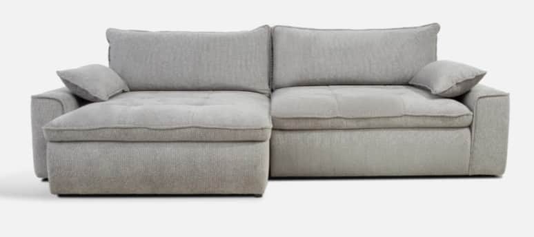 A sectional sofa featuring a chaise lounge. The sofa has a low profile with deep seating. It include… — 3D model