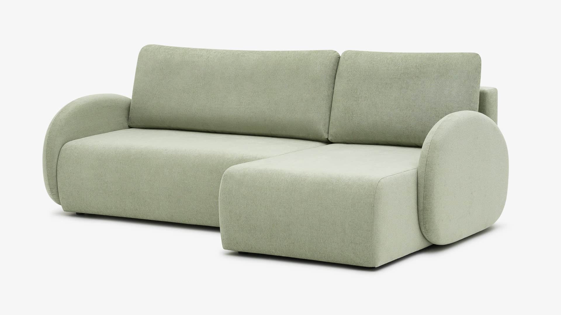 A modern sectional sofa featuring a main sofa unit and an integrated right-hand facing chaise lounge… — free SKP 3D model