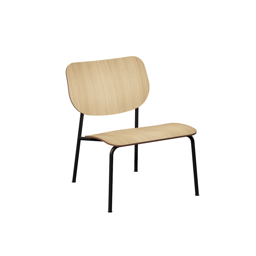 A contemporary side chair featuring a light wood veneer seat and backrest, supported by a slender, m… — free STL 3D model