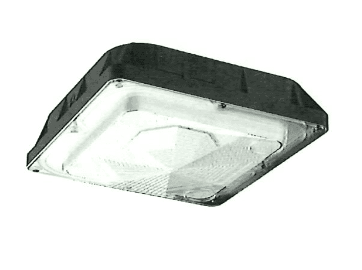 A square-shaped industrial LED high bay fixture, designed for efficient and widespread illumination.… — 3D model