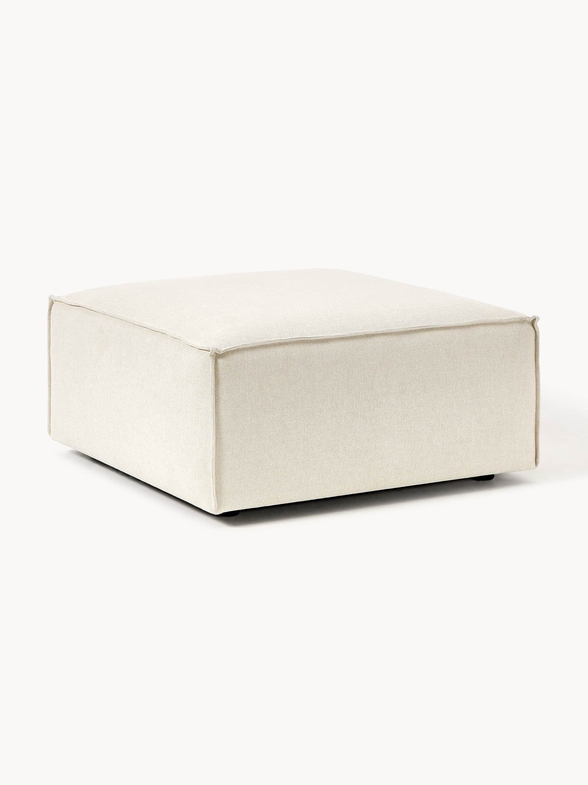 A rectangular ottoman with a low profile and clean lines. The upholstery appears to be a textured fa… — 3D model