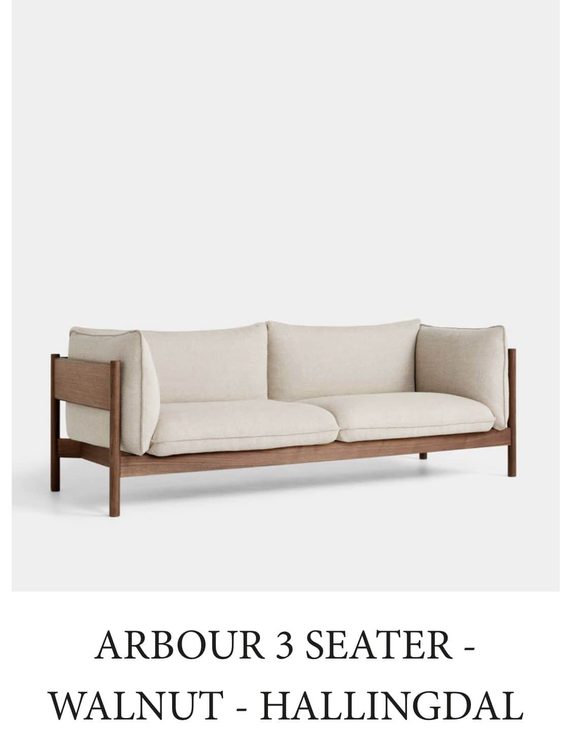 A modern two-seater sofa featuring a distinctive exposed wooden frame. The frame forms the base, leg… — free GLTF 3D model