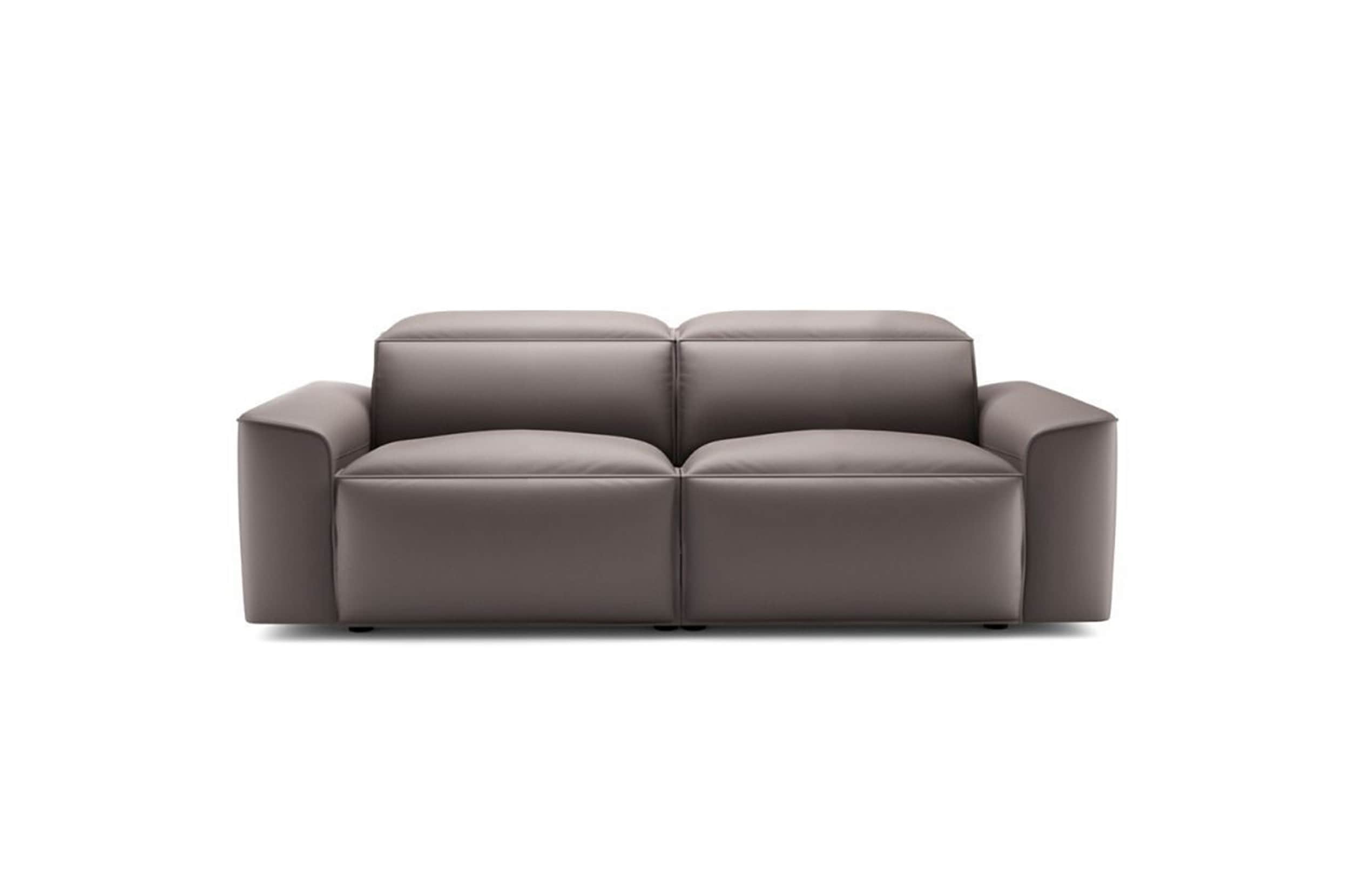 A modern, two-seater sofa with a minimalist design. It features a plush, upholstered seat and backre… — free OBJ 3D model