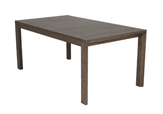 A rectangular dining table crafted from dark wood, featuring a simple, clean-lined design. The table… — 3D model