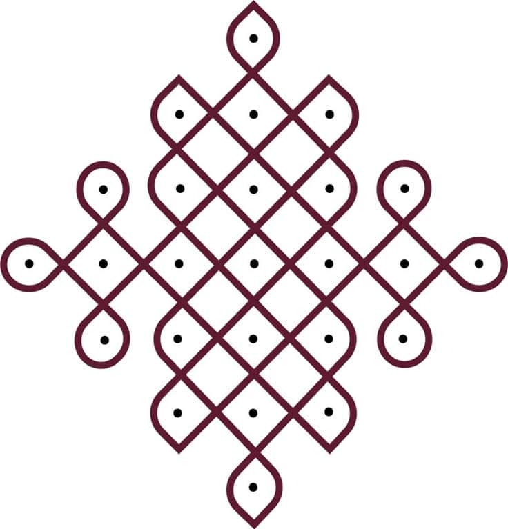 A dark reddish-brown, modular sculptural unit composed of interlocking, curvilinear elements that fo… — 3D model